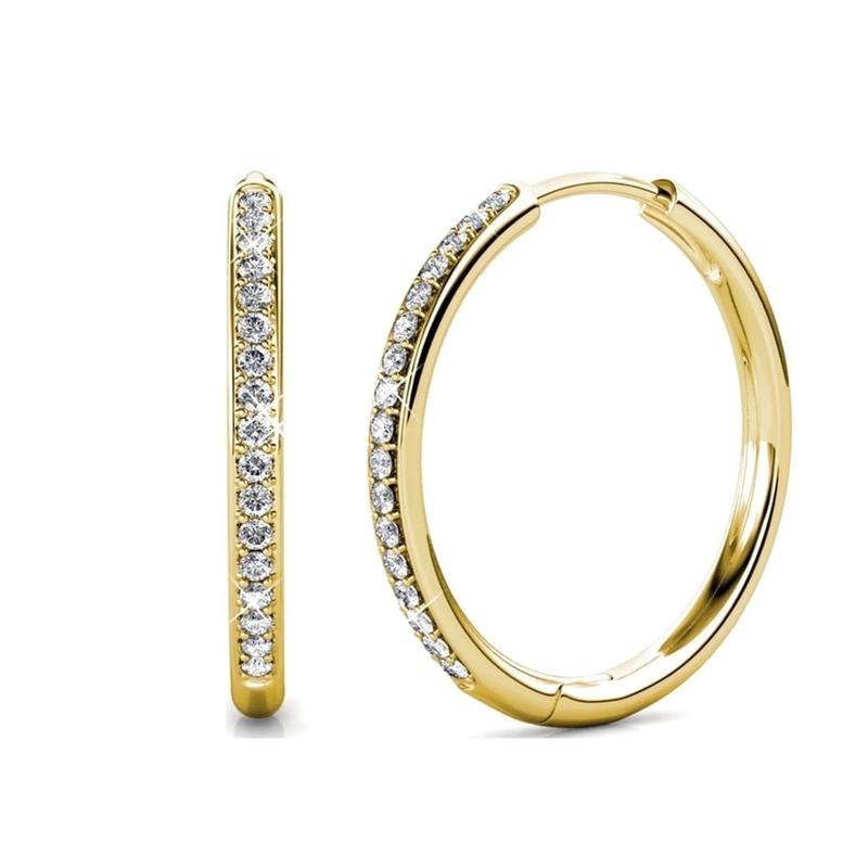 Sorel Pavé Earrings | Gold-Tone