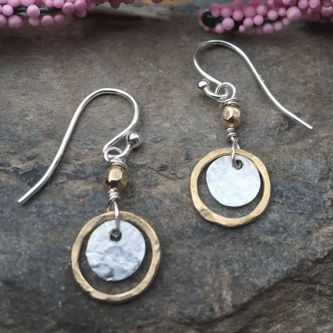 Vintage Gold-Tone and Silver Earrings
