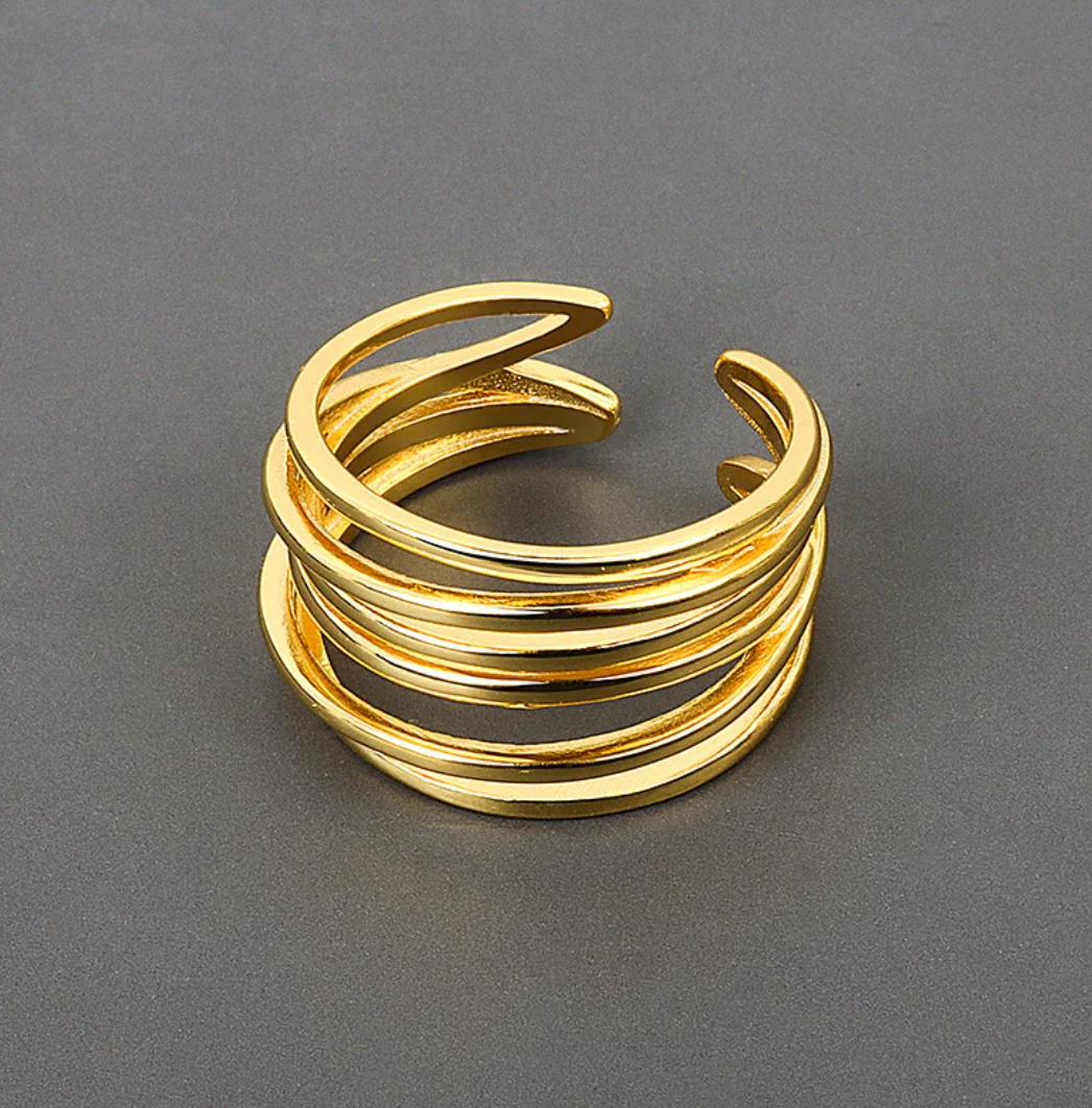 Gold-Plated Forest Ring
