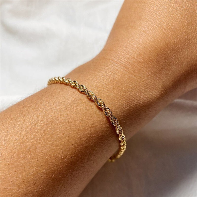 Olivia braided chain bracelet