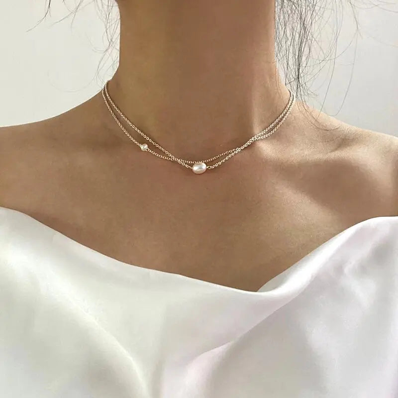 Freshwater pearl necklace