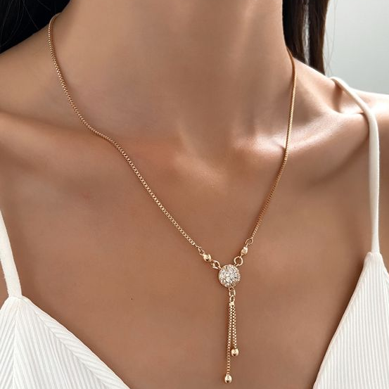 Vintage Gold-Tone Pendant Necklace