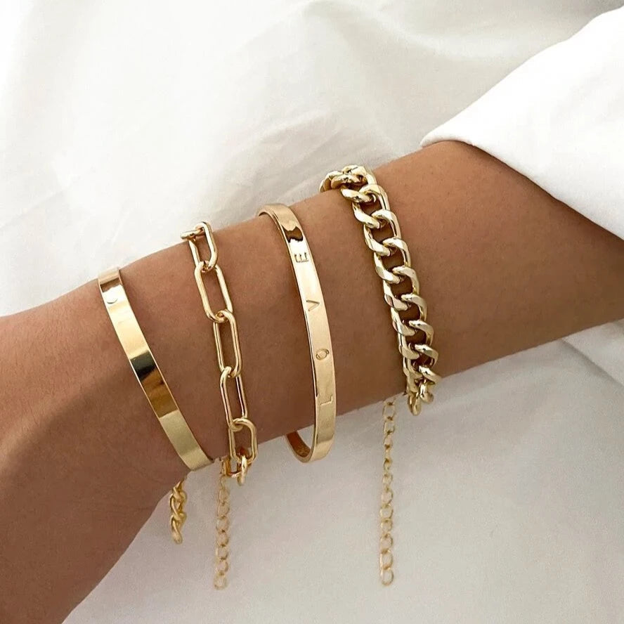 Set of 4 Deja bracelets