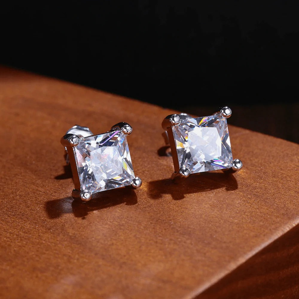 Penelope princess cut earrings