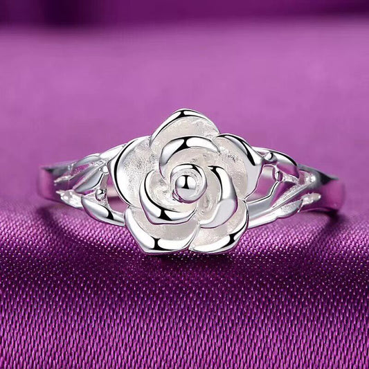 Purity ivory rose ring