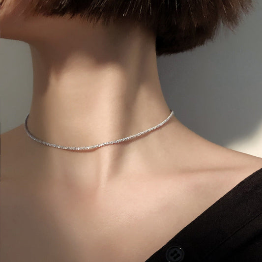Cia sterling silver clavicle necklace