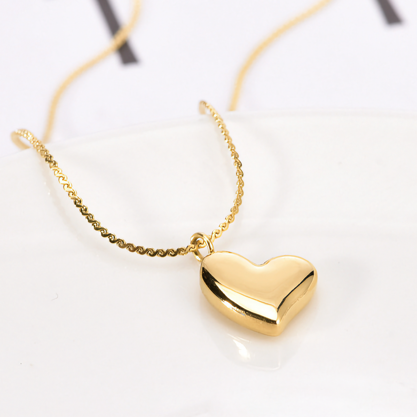 Dorothea Gold-Tone Heart Necklace