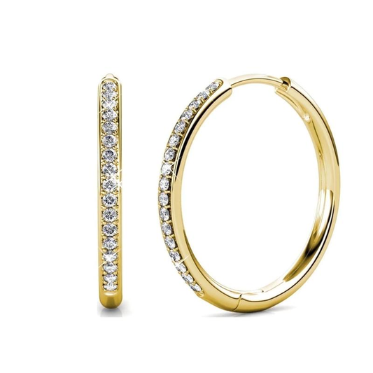 Sorel Pavé Earrings | Gold-Tone