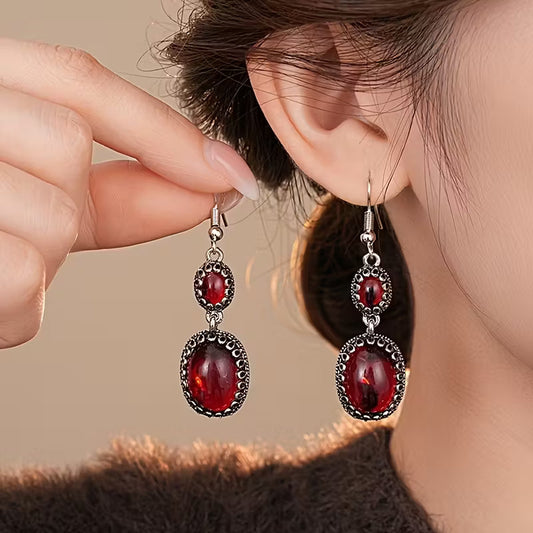 Vintage oval earrings
