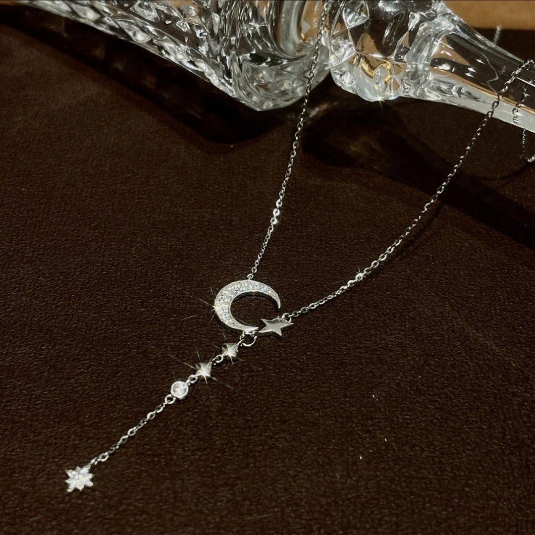 Celestial Brilliance lunar necklace