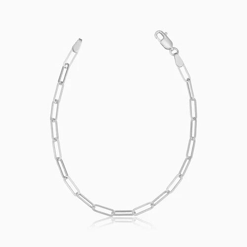Venice Link Bracelet | White Gold-Tone