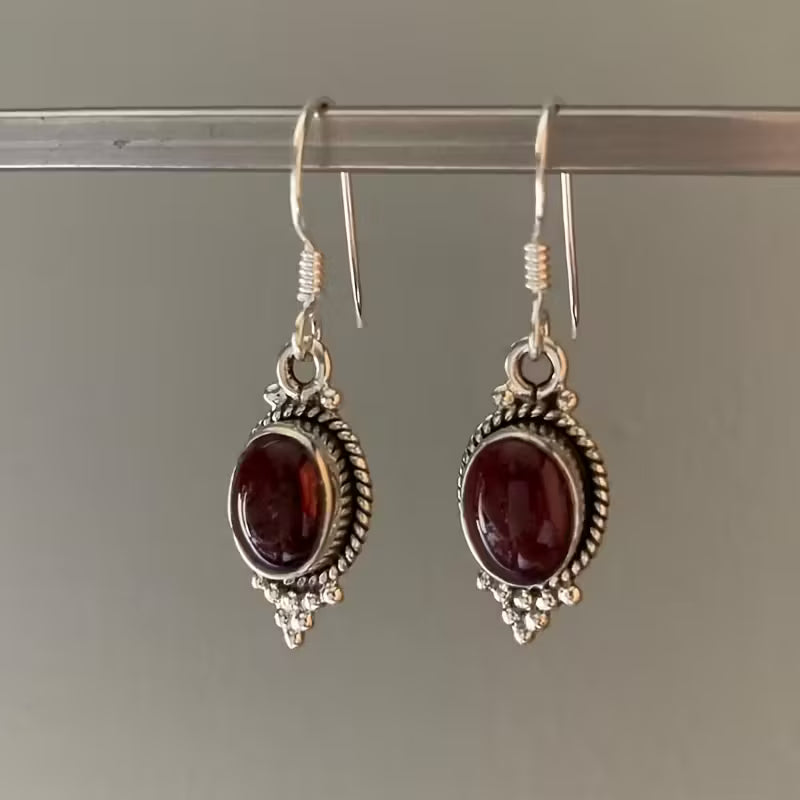 Vintage Earrings with Clear Crystal Details