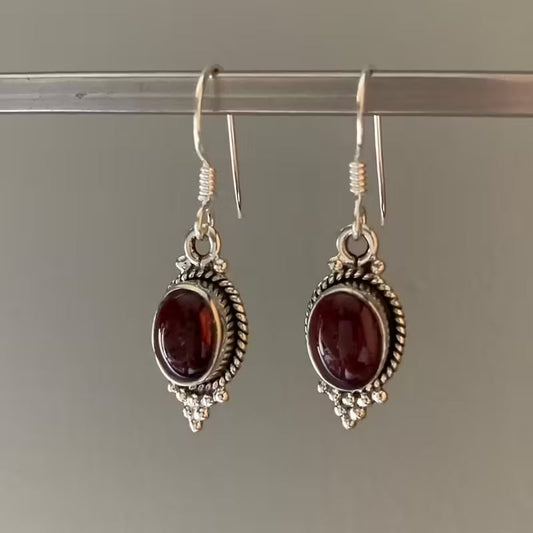 Vintage Earrings with Clear Crystal Details