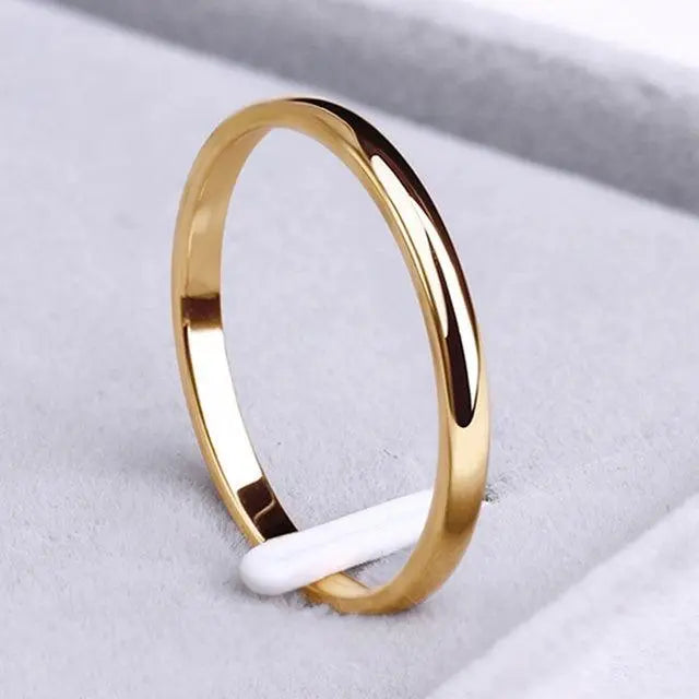 Simple Gold-Tone and Silver Ring