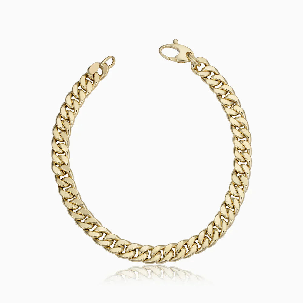 Estate Cuban Bracelet | Gold-Tone