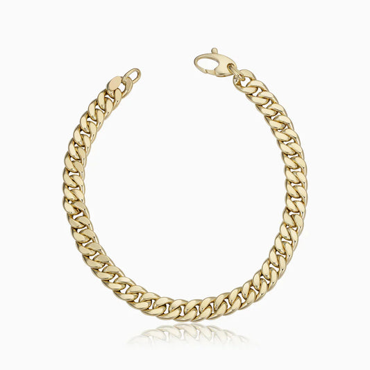 Estate Cuban Bracelet | Gold-Tone