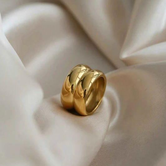 Gold-Plated Classic Double Ring