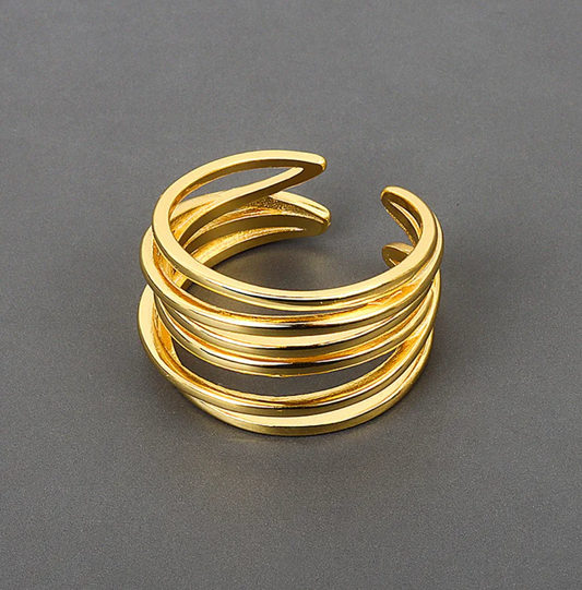 Gold-Plated Forest Ring
