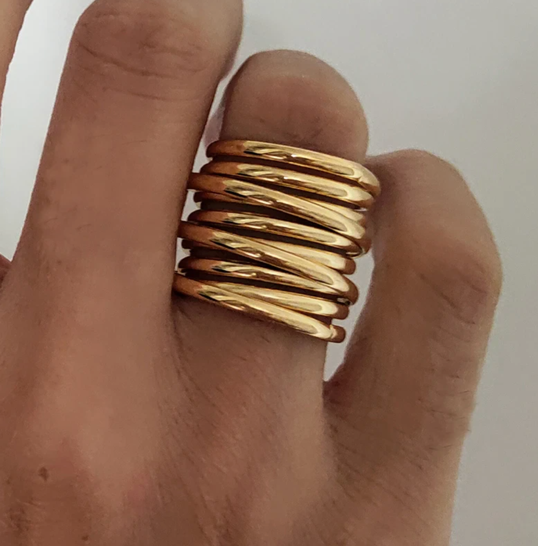 Gold-Plated Roman Style Ring
