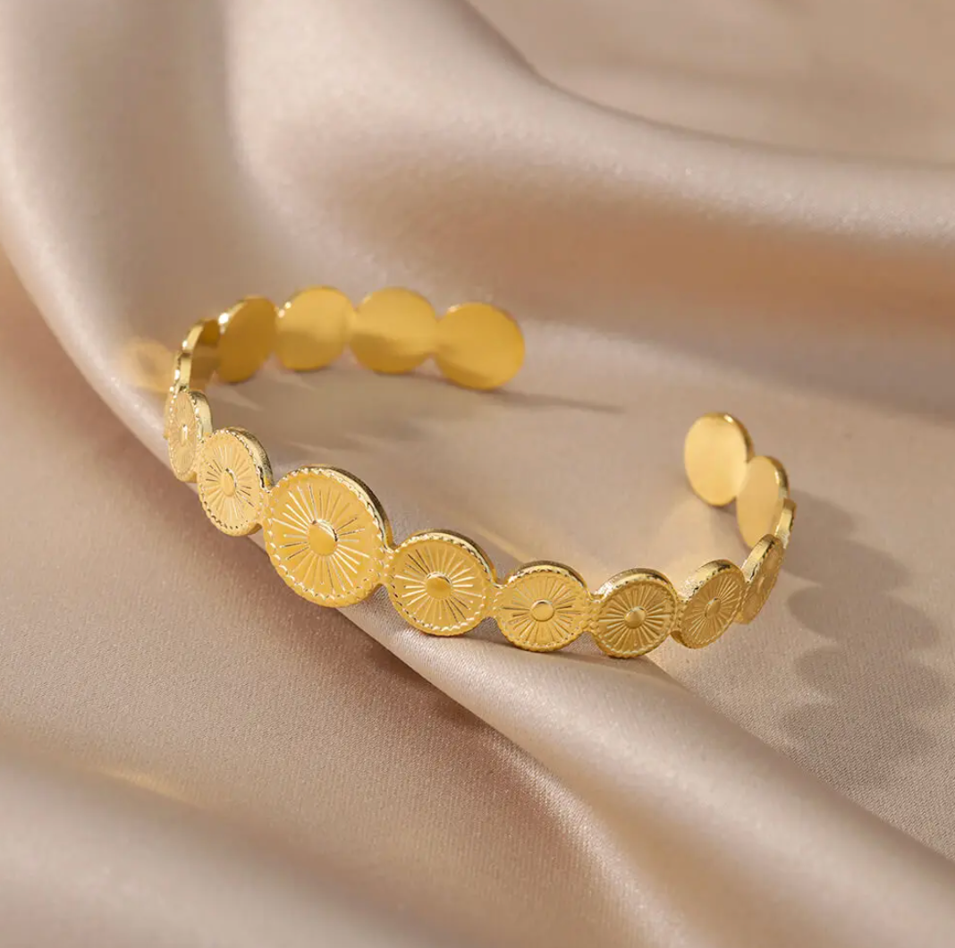 Gold-Plated Necklace with Small Squares
