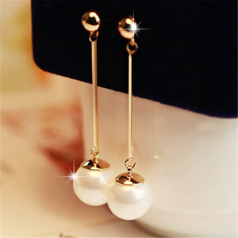 Luxury Pendant Earrings with Special Pearls