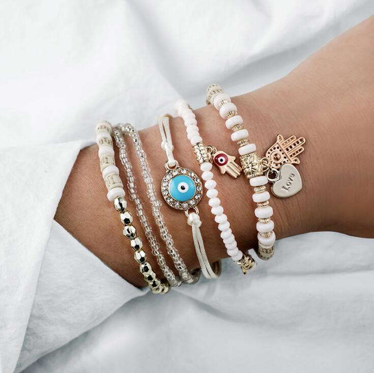 Hamsa bracelets pack