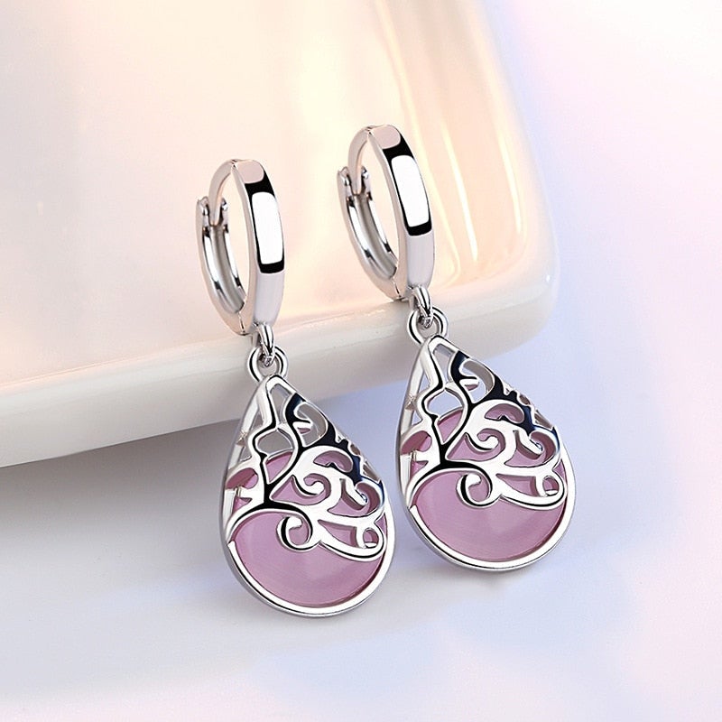 925 Silver Tree of Life Earrings