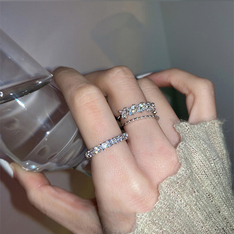 Cascade twin rings with zirconias