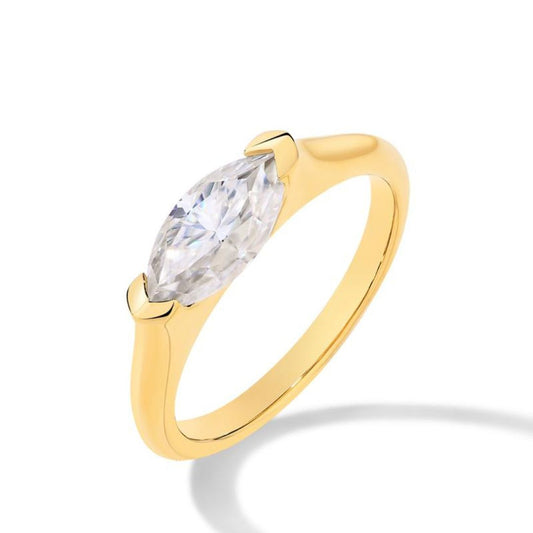 Hailey Playa Thin Ring | Gold-Tone