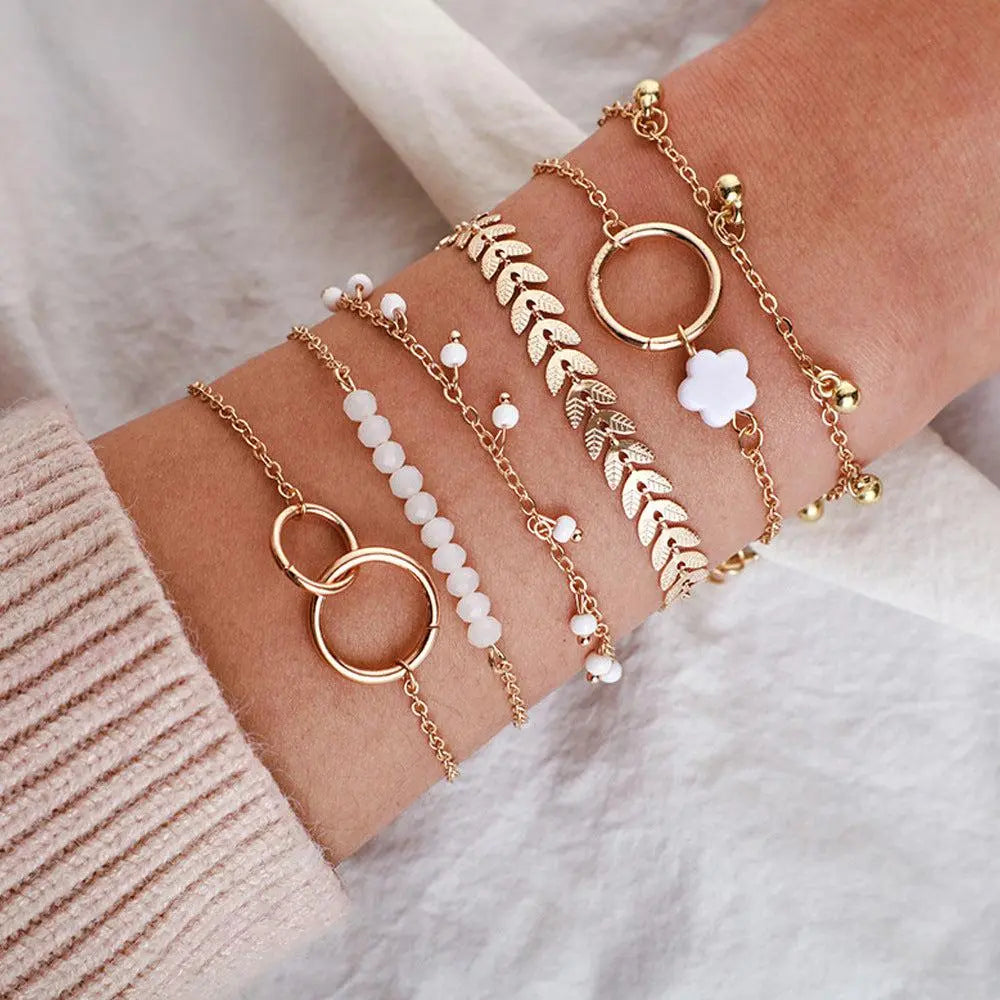 Boho Bracelets Pack in Gold-Tone