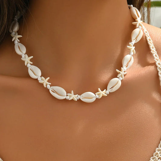 Adjustable Braided Necklace with Oceanic Finish