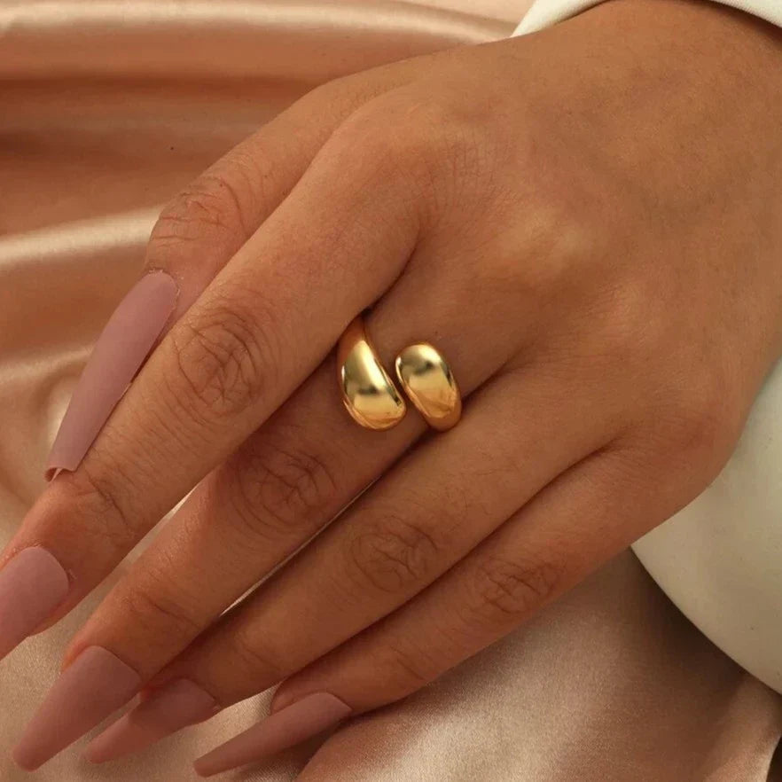 Gold-Tone Bangle Ring