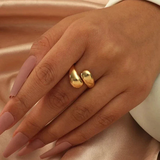 Gold-Tone Bangle Ring
