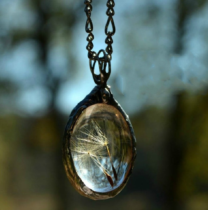 Vintage glass necklace