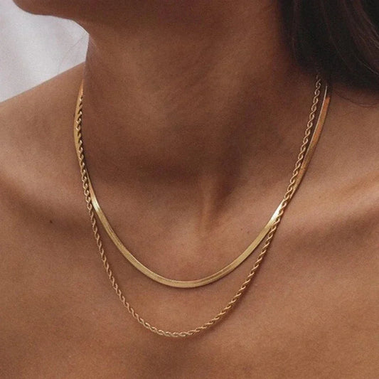 Hailey layered necklace