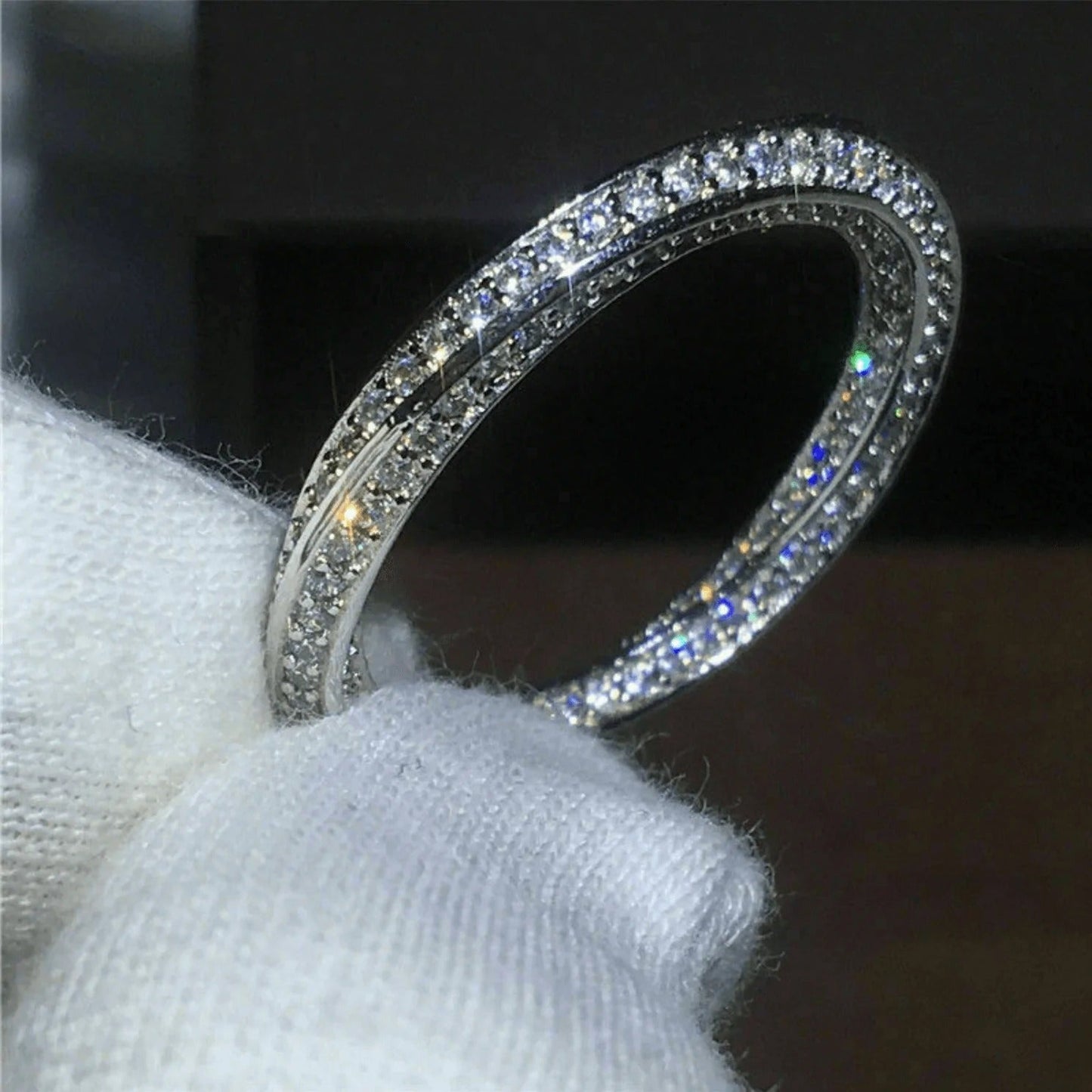 Julianne woven band ring