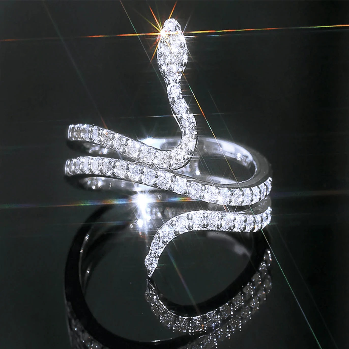 Gorgon serpent ring